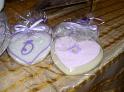 rolled fondant monogram cookies